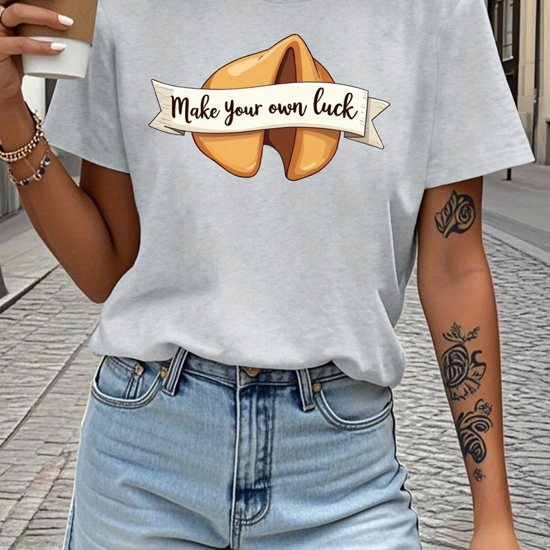 Women's Navy Blue T-Shirt.