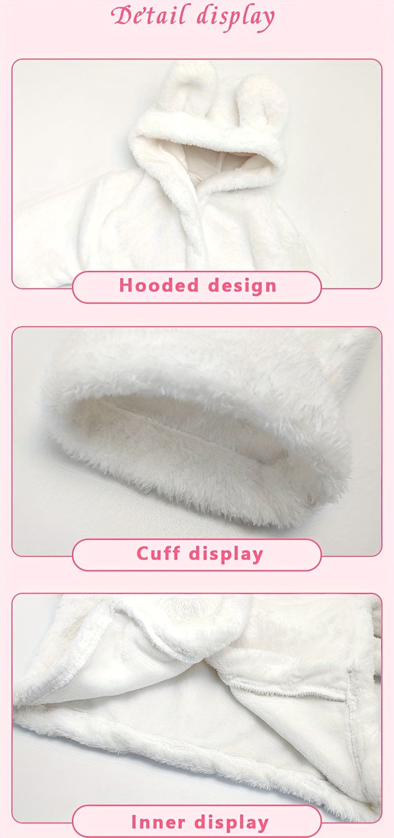 Baby Gift Bathrobe, White Nightgown Newborn Photo Accessories Pajamas.