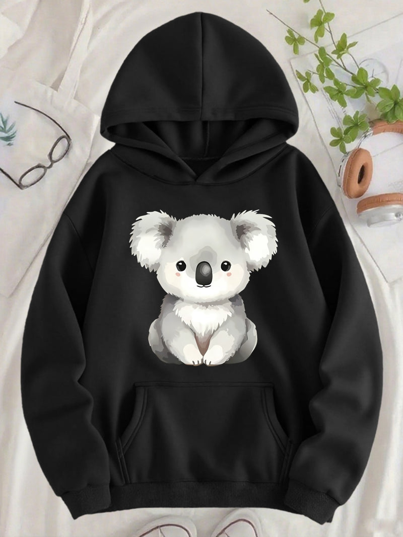 Women's Hooded Pullover with Pocket.