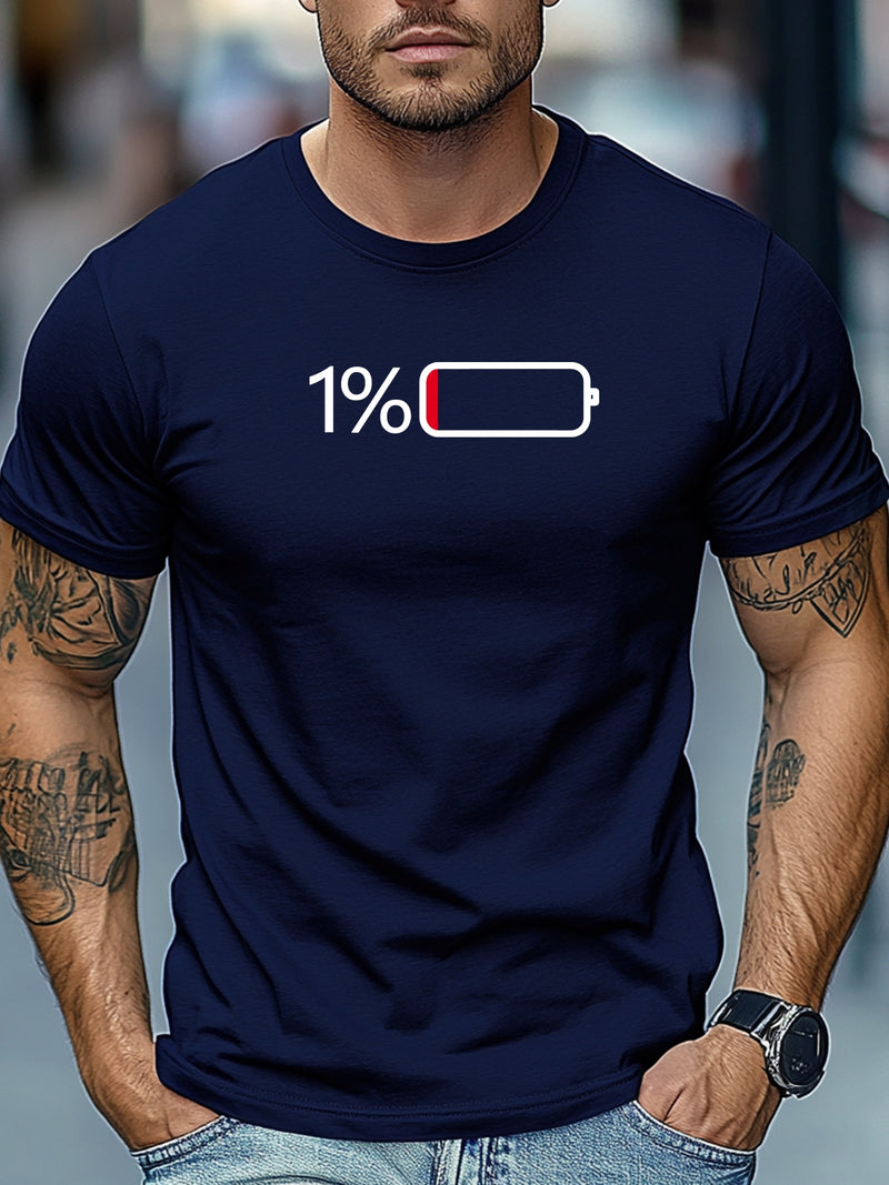 Men's Casual Summer Crew Neck Tee.
