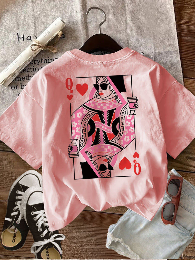 Women's Top with Double-Sided Print.