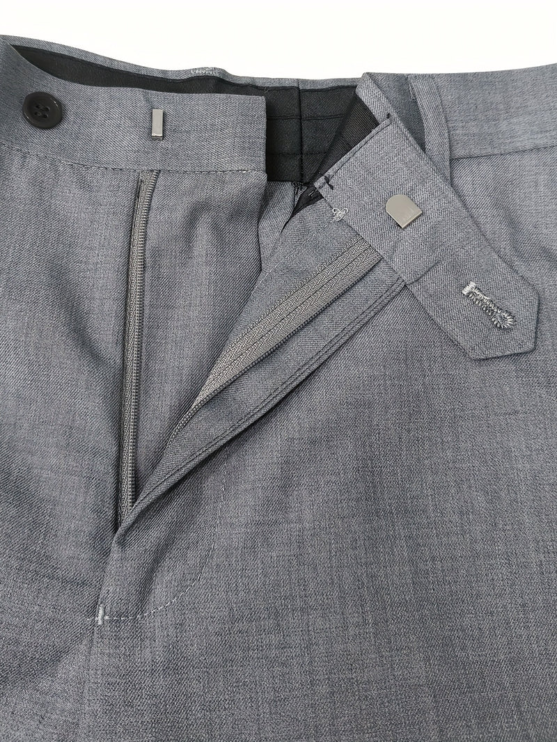 2pcs Men's Chinese Suit Set - Cheongsam + Formal Pants.