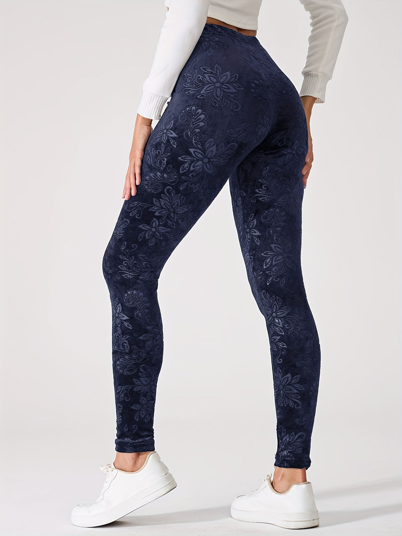 Chinese Style Women's Sports Leggings, High-Waisted.